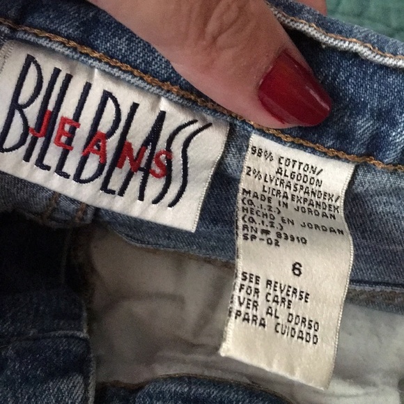 BILL Bass Jeans Shorts Size 6 - Picture 2 of 4